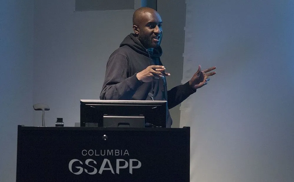Virgil Abloh at at Columbia GSAPP thanks to GSAPP student, CC BY-SA 4.0