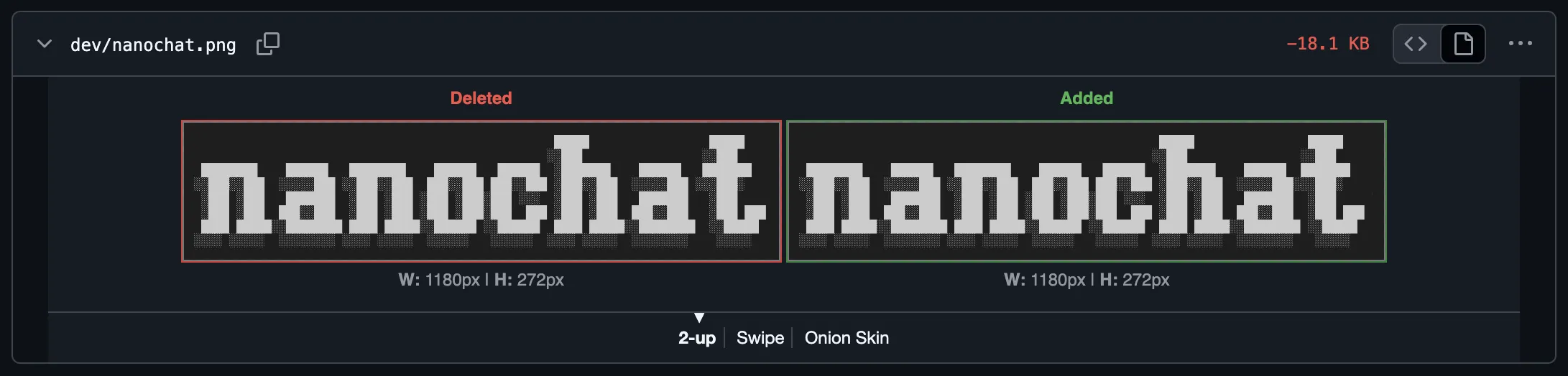 The nanochat logo enhancement by obxium