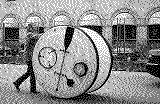 Dithered photograph: Snail-shell hull, by N55
